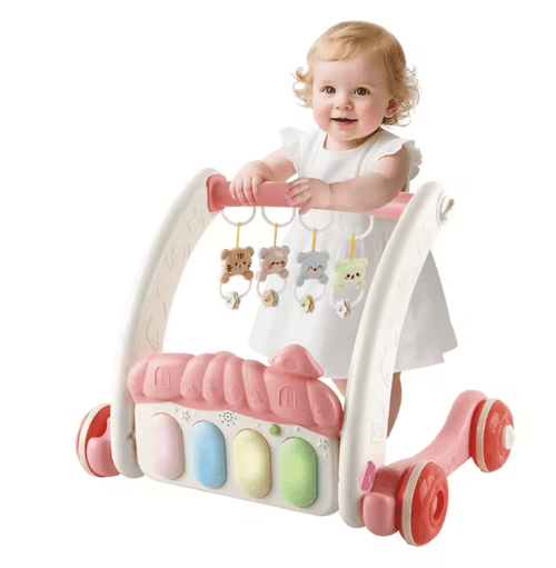 2-in-1 Baby Activity Walker & Play Gym | Interactive Learning & Development Toy for Toddlers
